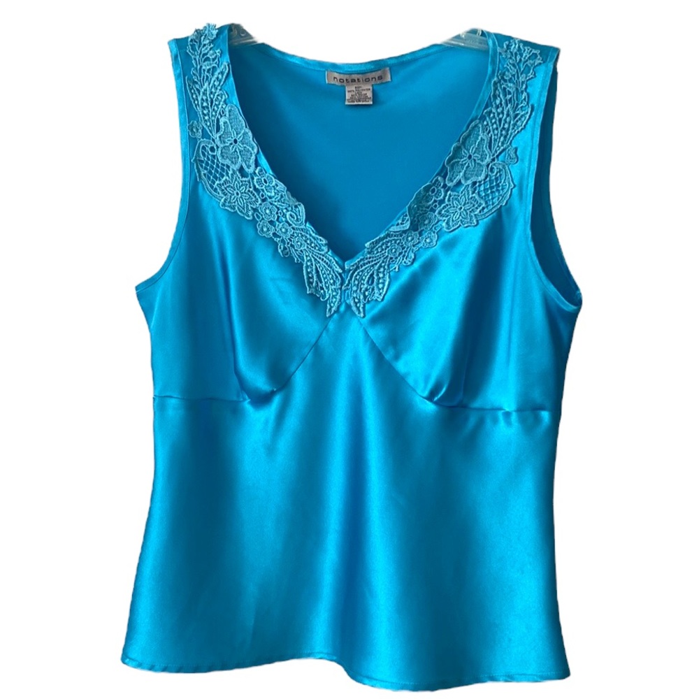 Sky blue camisole lace top